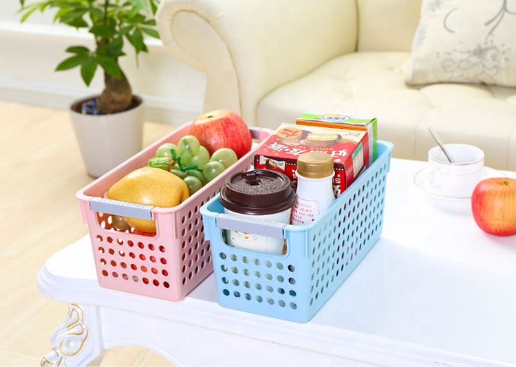 Promotion plastic round creative basket box storage organizer