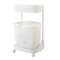 Movable double layer colorful bathroom bendroom storage rack