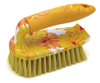 Laundry brush with tpr softer grip in plastic