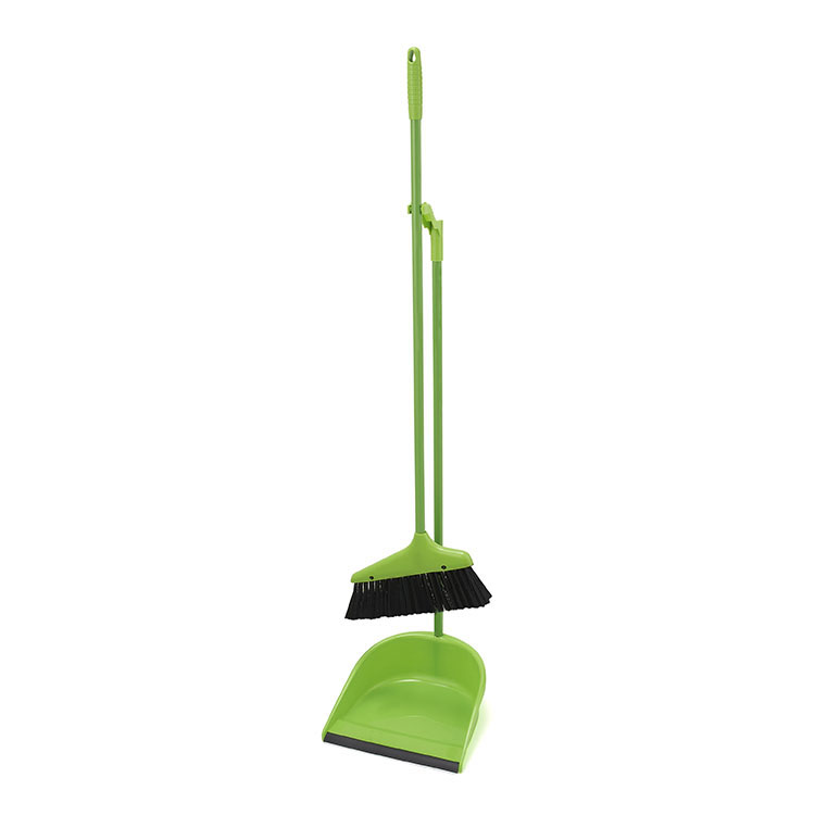 Houseware cleaning plastic dustpan with broom foldable broom set 9097