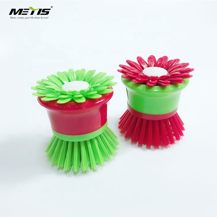 Metis Cheap Small Sunflower Plastic Dish Washing Brushes Cleaning Brush B3002