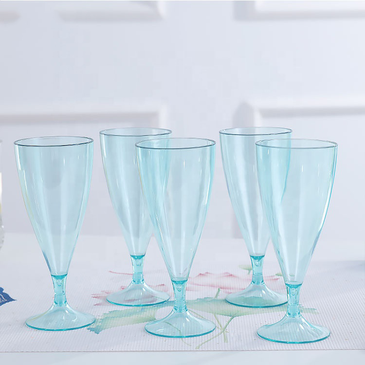 Factory Directly Provide Unbreakable Whole Set Multi Cups Plastic Wine Glasses A4006