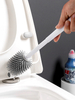 TPR Toilet Brush Head Soft Rubber Wall Hanging Long Handle Toilet Cleaning Brush M1005