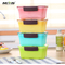 2019 colorful A6094 plastic recycle lunch box for baby with spoon
