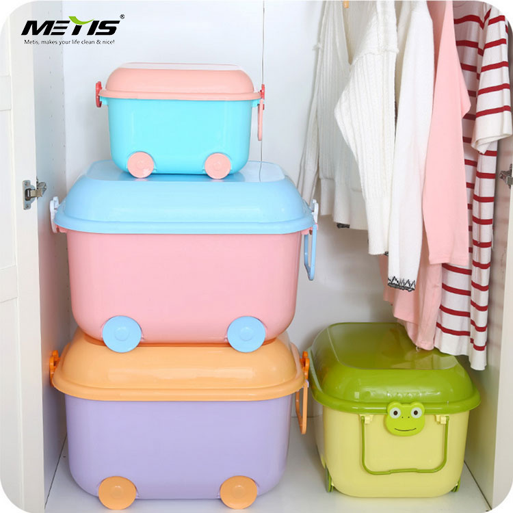 ECO baby Children's Toy Organizer Animal Plastic Kids Toy Storage Boxes Bins with Lid for Kid Toys
