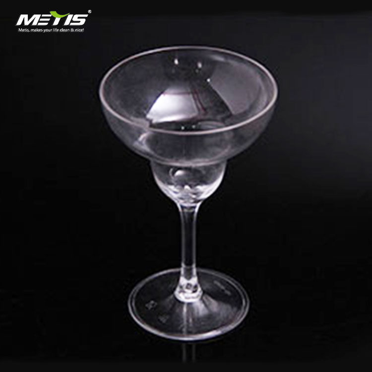 New style plastic 200ml cocktail wine goblet glass cup B5009