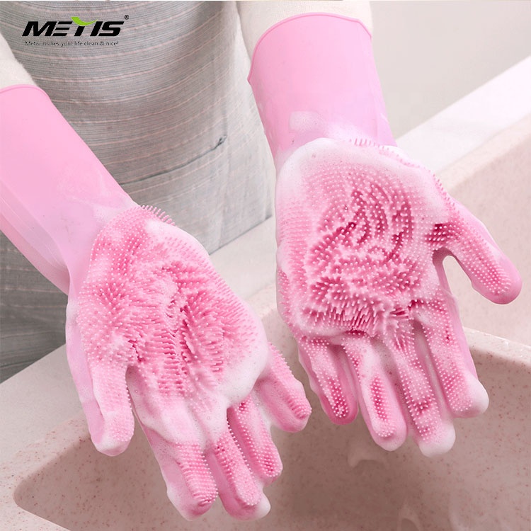 Eco-friendly new design 2020 glove dishwashing brush integrated cleaning tool