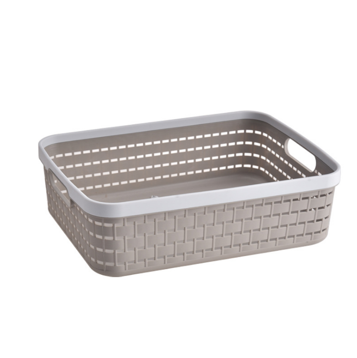 2020 new high quality square plastic storage basket with handle