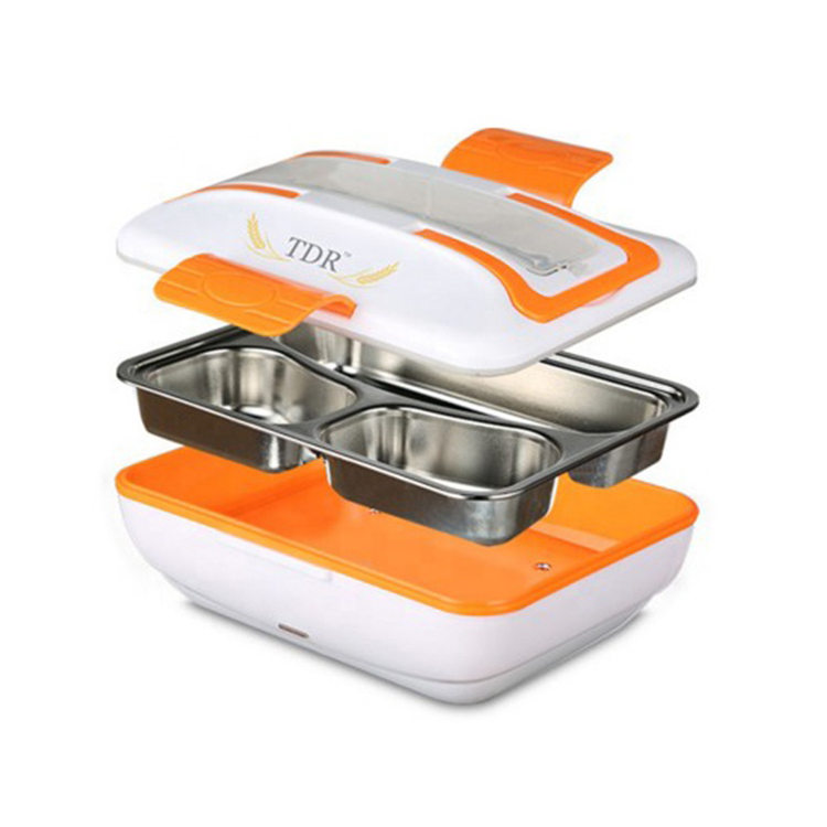 METIS multi-function easy carry 12V USB Self Heating Electric lunch box
