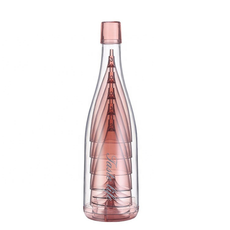  Plastic Champagne Flutes Disposable Wine Glasses Bottle Set A4006