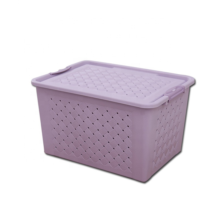 China Suppliers Cheap Price Organizational PP Webbing Baskets with Lids Hanging Storage Baskets