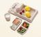 Eco-friendly kids meal tray creative train dividing tableware baby cartoon dividing plates dishes school dining room set