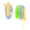 Wholesale Convenience Durable Soft Bristles Household Cloth Washing Brush with different handle material D2015