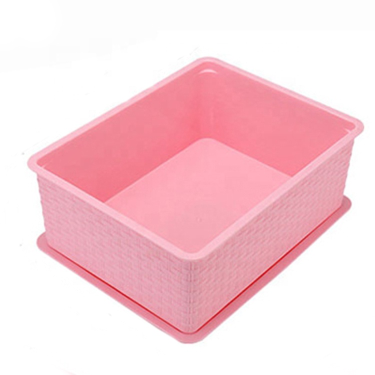 Eco-Friendly Double Open Lid Under Bed Plastic Storage Box With lid