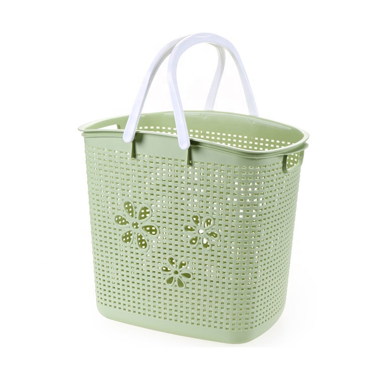 Wholesale big size plastic cloth creative basket box storage organizer