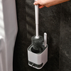 Toilet Brush Holder Silicone Toilet Bowl Cleaning Brush and Holder Set M1003